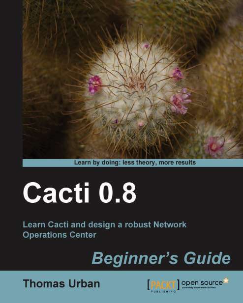 Book cover of Cacti 0.8 Beginner's Guide
