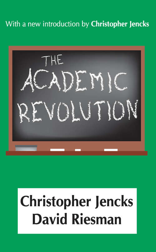 Book cover of The Academic Revolution