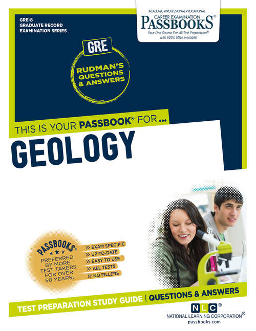 Book cover of GEOLOGY: Passbooks Study Guide (Graduate Record Examination Series (GRE): Vol. Clep-15)