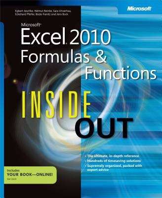 Book cover of Microsoft® Excel® 2010 Formulas and Functions Inside Out