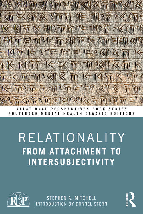 Book cover of Relationality: From Attachment to Intersubjectivity (Relational Perspectives Book Series)