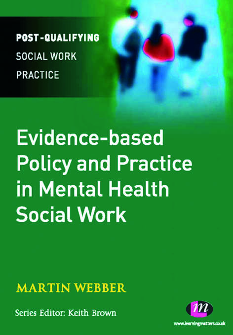 Book cover of Evidence-based Policy and Practice in Mental Health Social Work