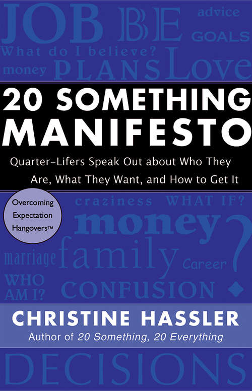 Book cover of 20 Something Manifesto