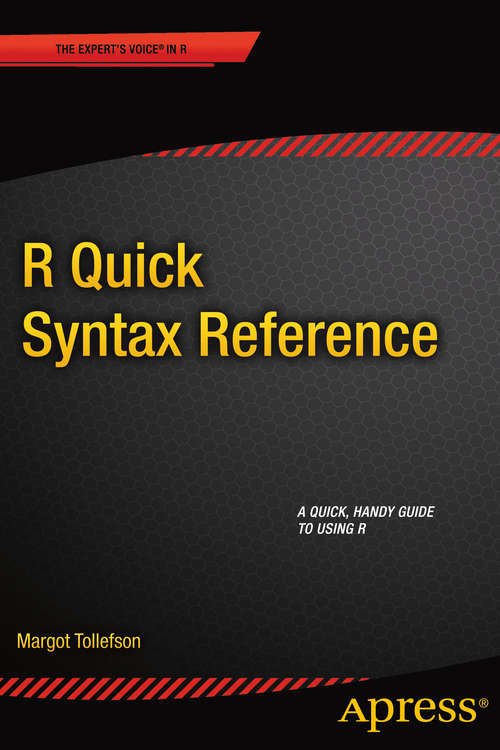 Book cover of R Quick Syntax Reference