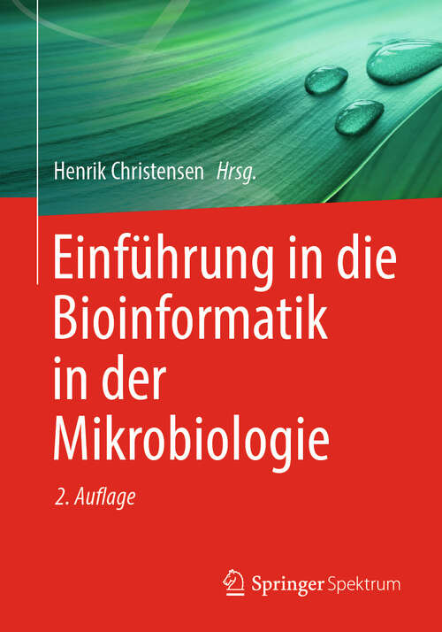 Book cover of Einführung in die Bioinformatik in der Mikrobiologie (2. Auflage 2024)