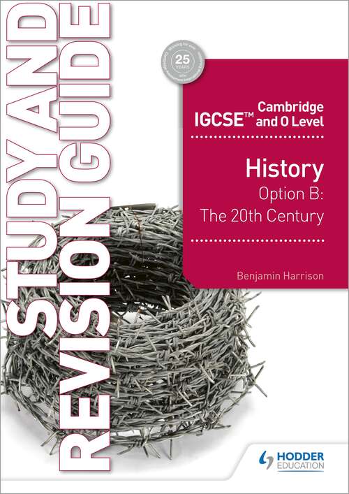 Book cover of Cambridge IGCSE and O Level History Study and Revision Guide