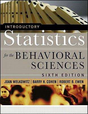Book cover of Introductory Statistics for the Behavioral Sciences