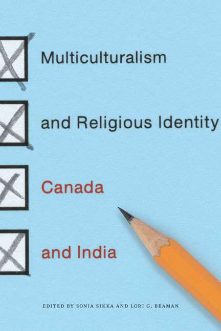 Book cover of Multiculturalism and Religious Identity: Canada and India