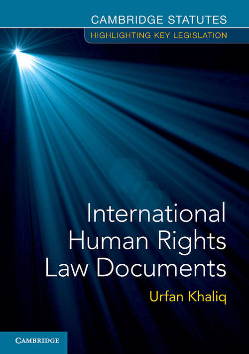 Book cover of International Human Rights Law Documents