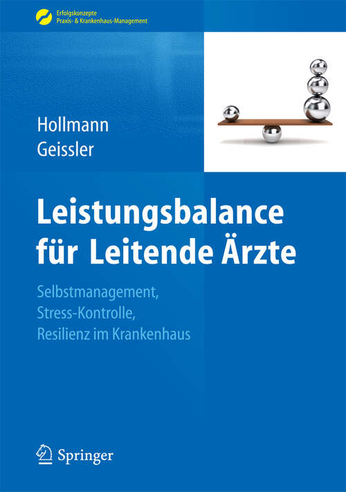 Book cover of Leistungsbalance für Leitende Ärzte
