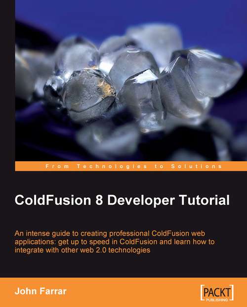 Book cover of ColdFusion 8 Developer Tutorial