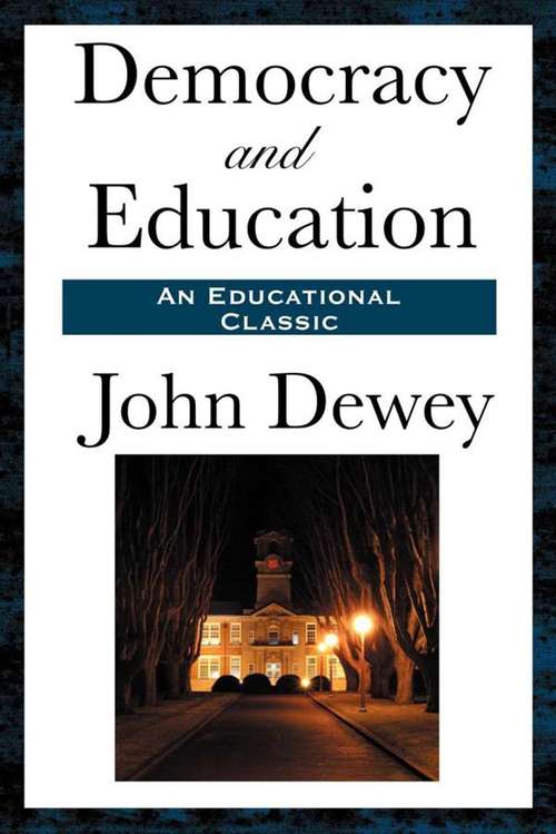 Book cover of Democracy and Education
