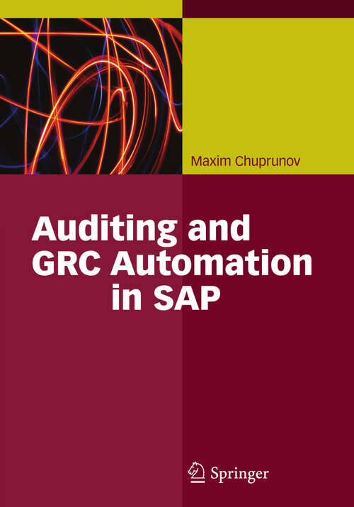Book cover of Auditing and GRC Automation in SAP