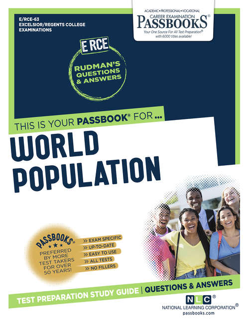 Book cover of WORLD POPULATION: Passbooks Study Guide (Excelsior/Regents College Examination Series: Pep-63)