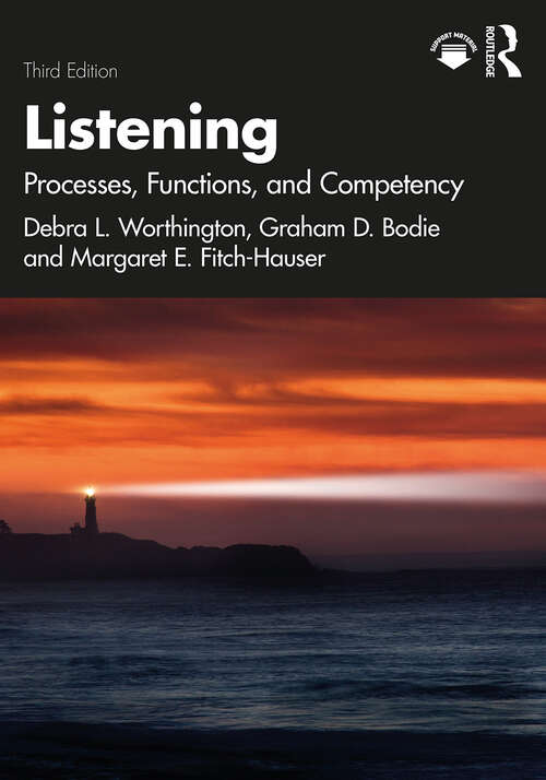 Book cover of Listening: Processes, Functions, and Competency