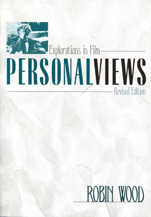 Book cover of Personal Views: Explorations in Film