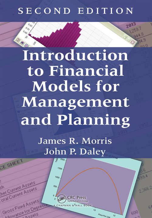 Book cover of Introduction to Financial Models for Management and Planning (2)