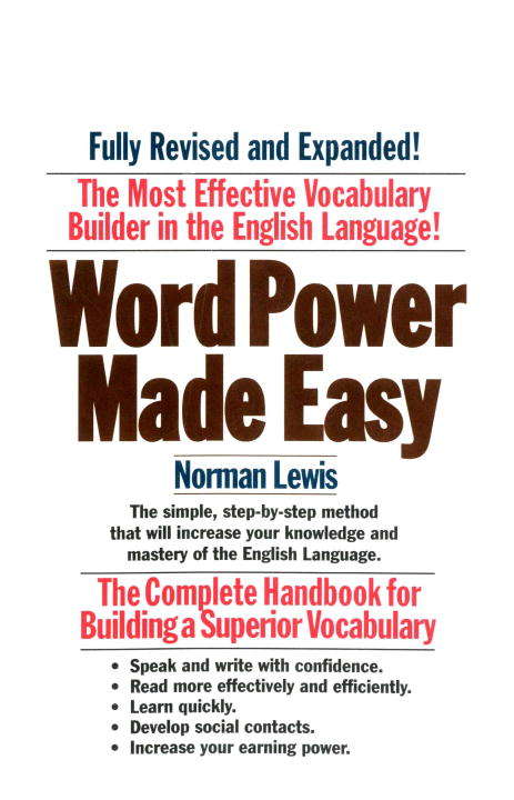 Book cover of Word Power Made Easy: The Complete Handbook for Building a Superior Vocabulary