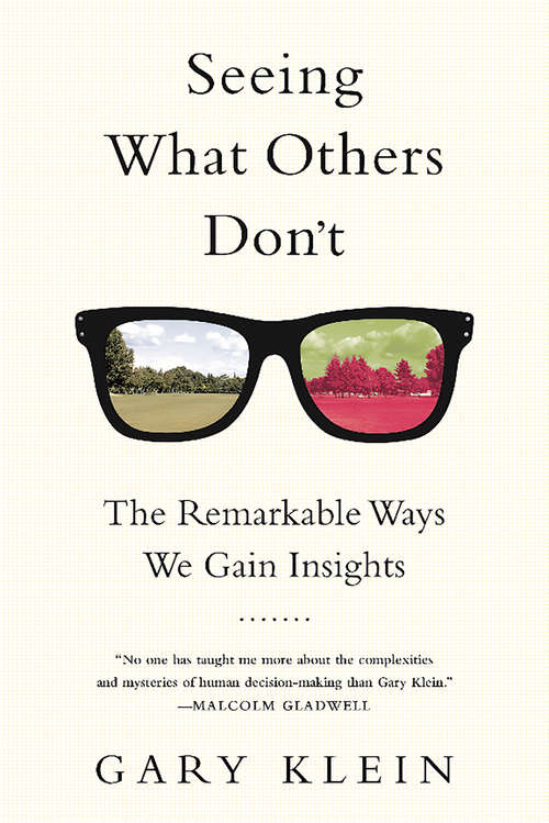 Book cover of Seeing What Others Don't: The Remarkable Way We Gain Insights