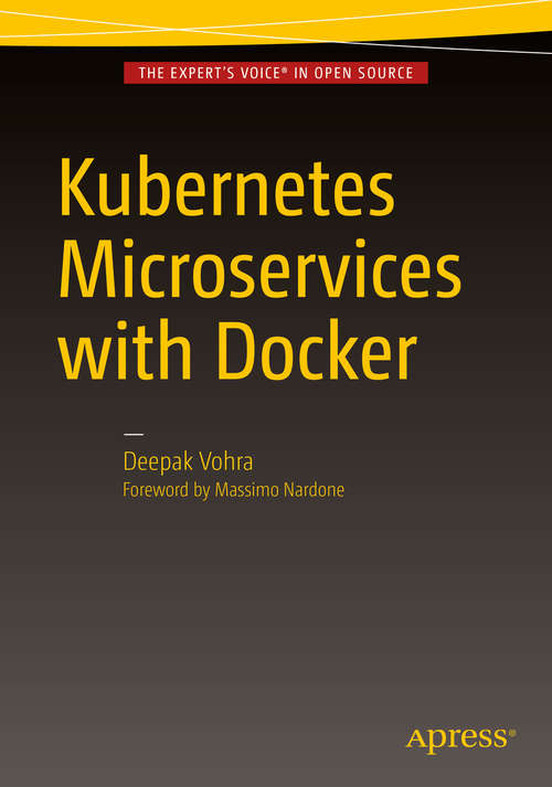 Book cover of Kubernetes Microservices with Docker