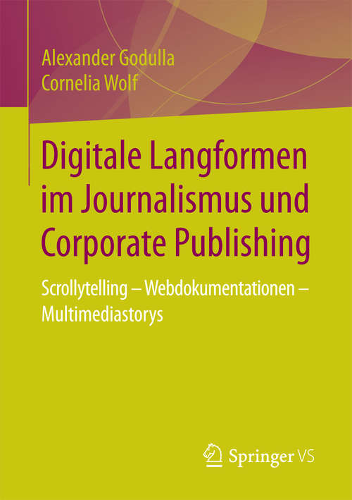 Book cover of Digitale Langformen im Journalismus und Corporate Publishing