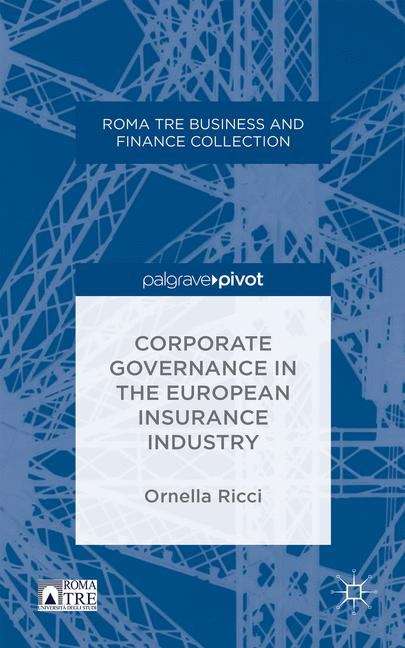 Book cover of Corporate Governance in the European Insurance Industry
