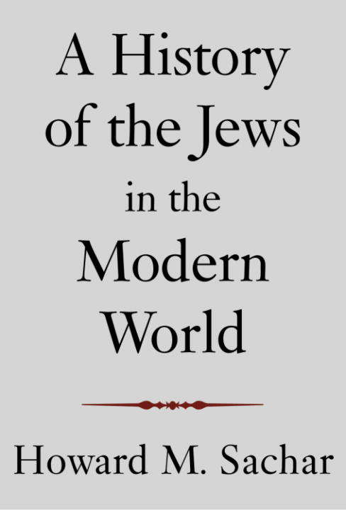 Book cover of A History of the Jews in the Modern World