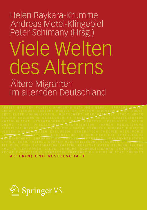 Book cover of Viele Welten des Alterns