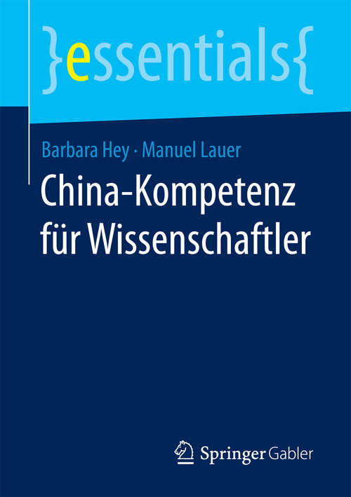 Book cover of China-Kompetenz für Wissenschaftler