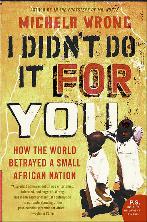 Book cover of I Didn't Do It for You