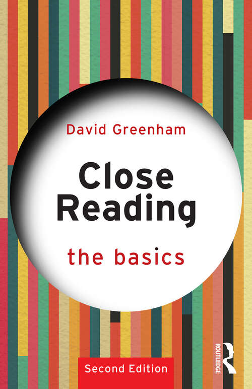 Book cover of Close Reading: The Basics (2) (The Basics)