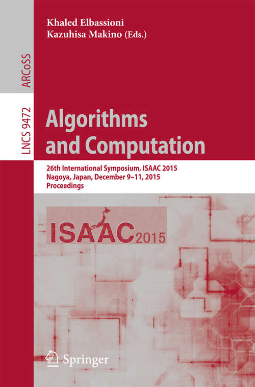 Book cover of Algorithms and Computation