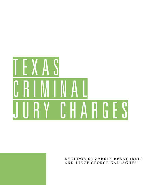 Texas Criminal Jury Charges