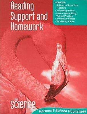 Book cover of Georgia HSP Science, Reading Support and Homework, Grade 4