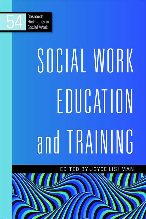 Book cover of Social Work Education and Training