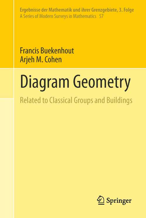 Book cover of Diagram Geometry: Related to Classical Groups and Buildings