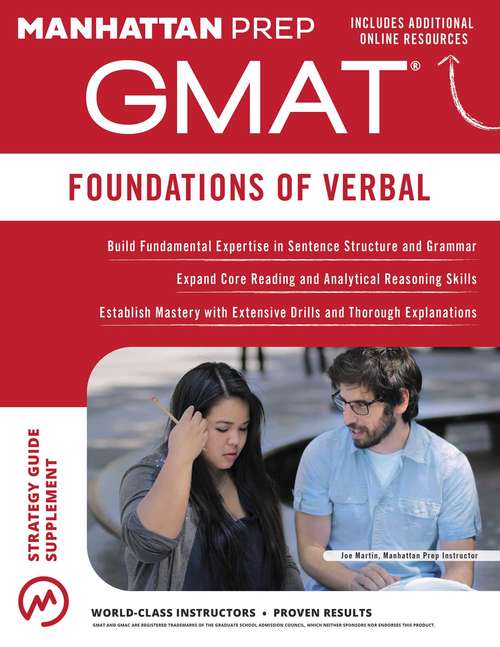 Book cover of GMAT Foundations of Verbal