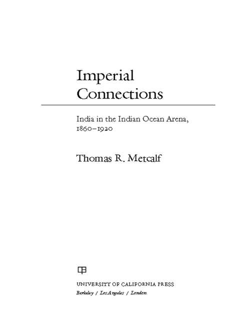 Book cover of Imperial Connections