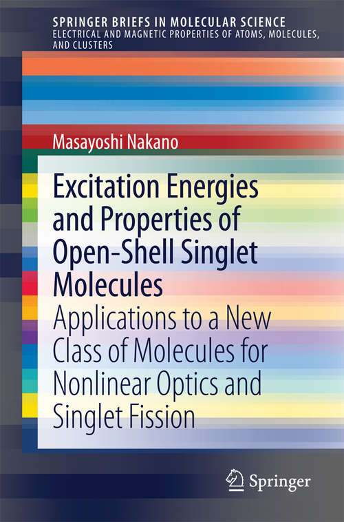 Book cover of Excitation Energies and Properties of Open-Shell Singlet Molecules