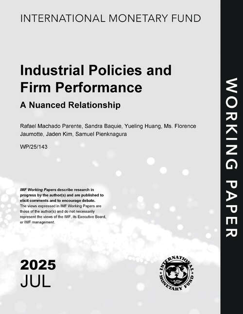 Book cover of Industrial Policies and Firm Performance: A Nuanced Relationship