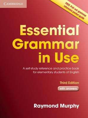 Book cover of Essential Grammar in Use with Answers: A Self-study Reference and Practice Book for Elementary Students of English (3rd edition)