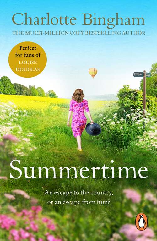 Book cover of Summertime: an intriguing romantic page-turner set in post-war London from bestselling novelist Charlotte Bingham
