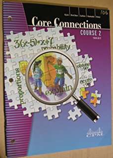 Book cover of Core Connections, Course 2, Version 5.0