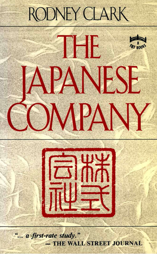 Book cover of The Japanese Company