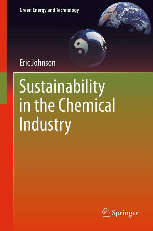 Book cover of Sustainability in the Chemical Industry