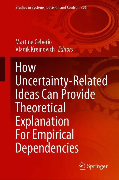 How Uncertainty-Related Ideas Can Provide Theoretical Explanation For Empirical Dependencies (Studies in Systems, Decision and Control #306)