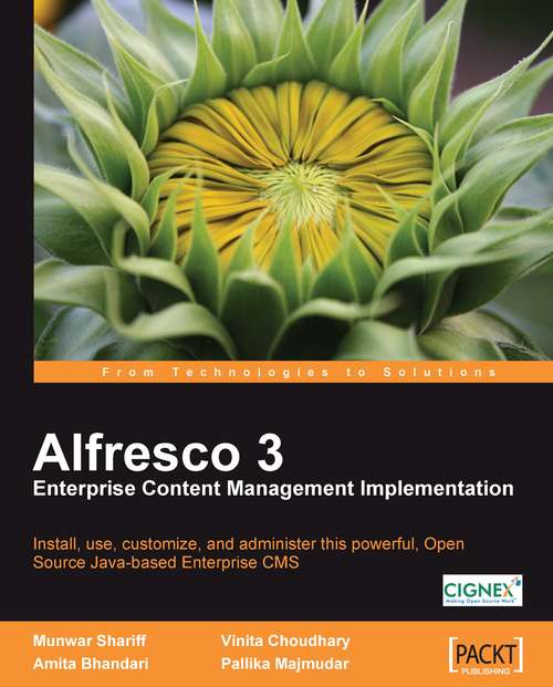 Book cover of Alfresco 3 Enterprise Content Management Implementation