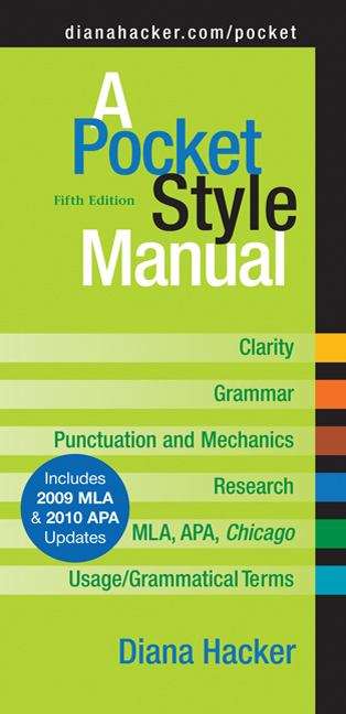 A Pocket Style Manual (5th Edition, 2009 MLA Update)