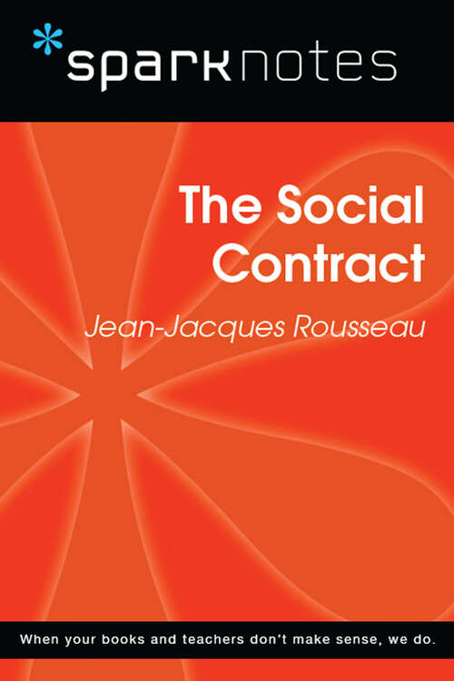 Book cover of The Social Contract (SparkNotes Philosophy Guide)