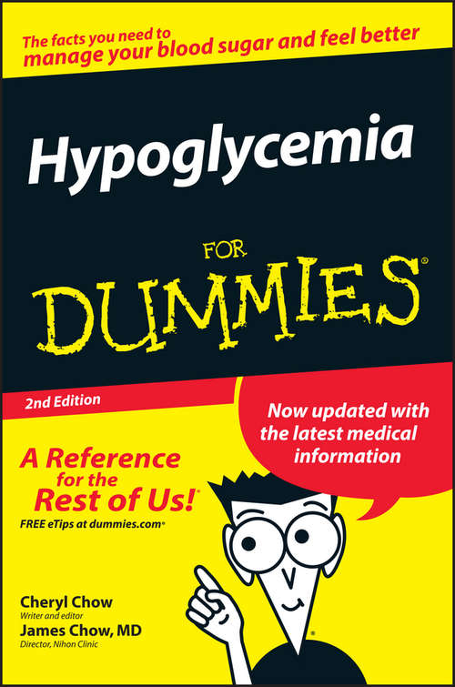 Book cover of Hypoglycemia For Dummies
